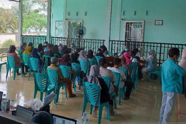 Petugas Kesehatan Kab Bengkalis Vaksinasi 3884 Warga Ahad Ini